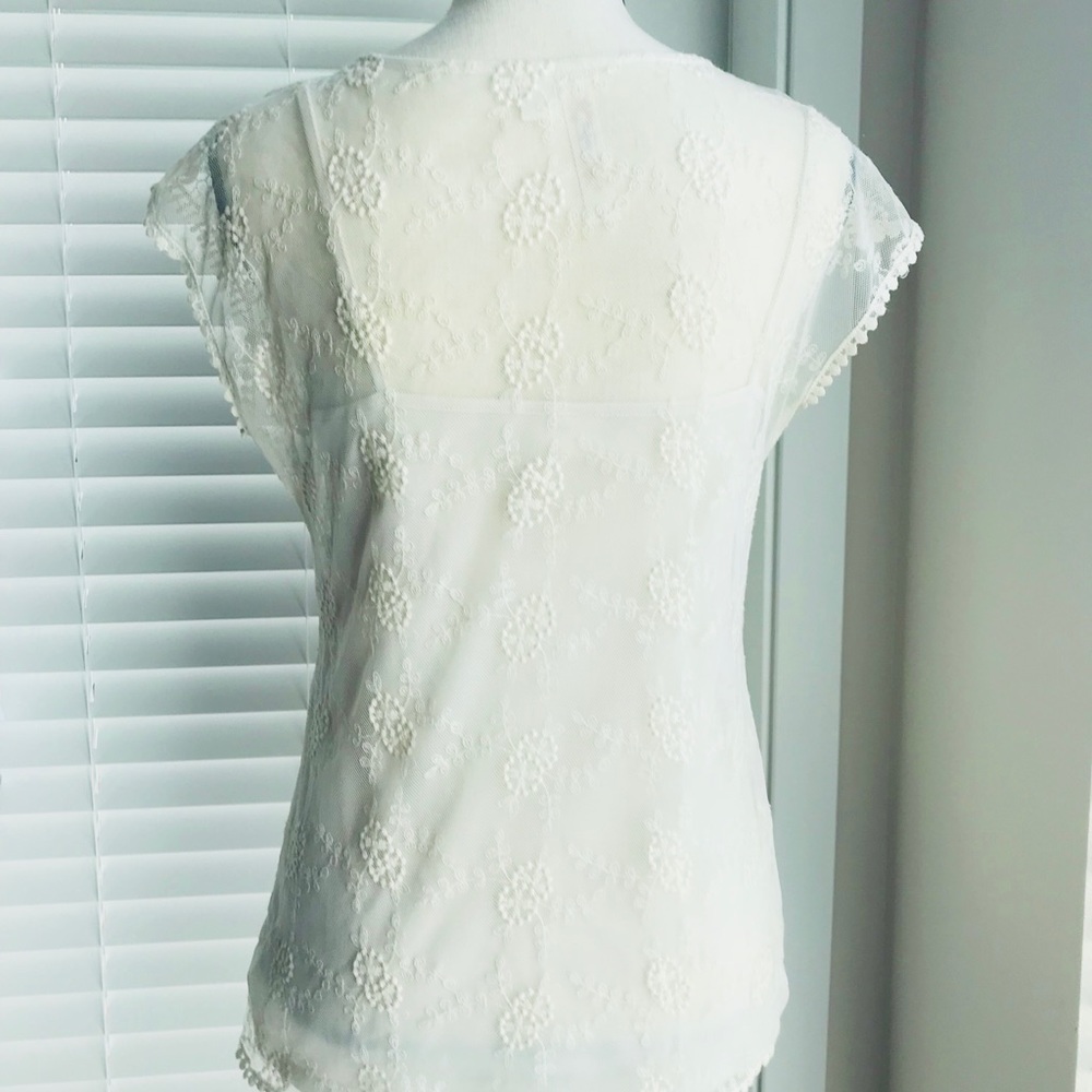 Adiva Cream Lace Top from Anthropologie - Picture 5 of 6